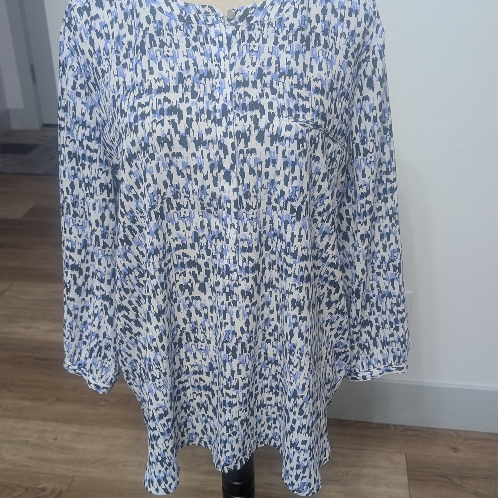 JM Collection Multicolor Patterned Blouse - image 7